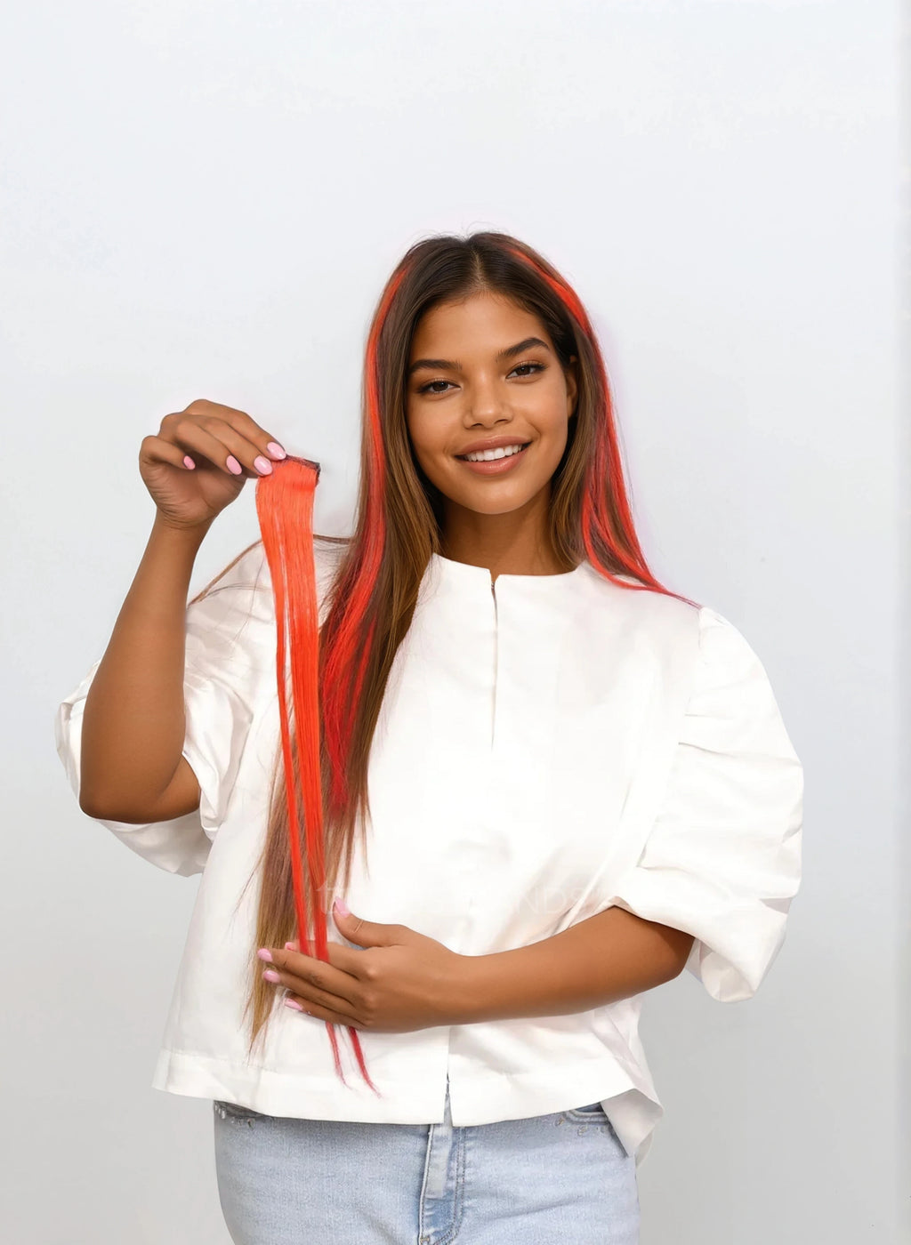 Clip-In Streaks — Orange